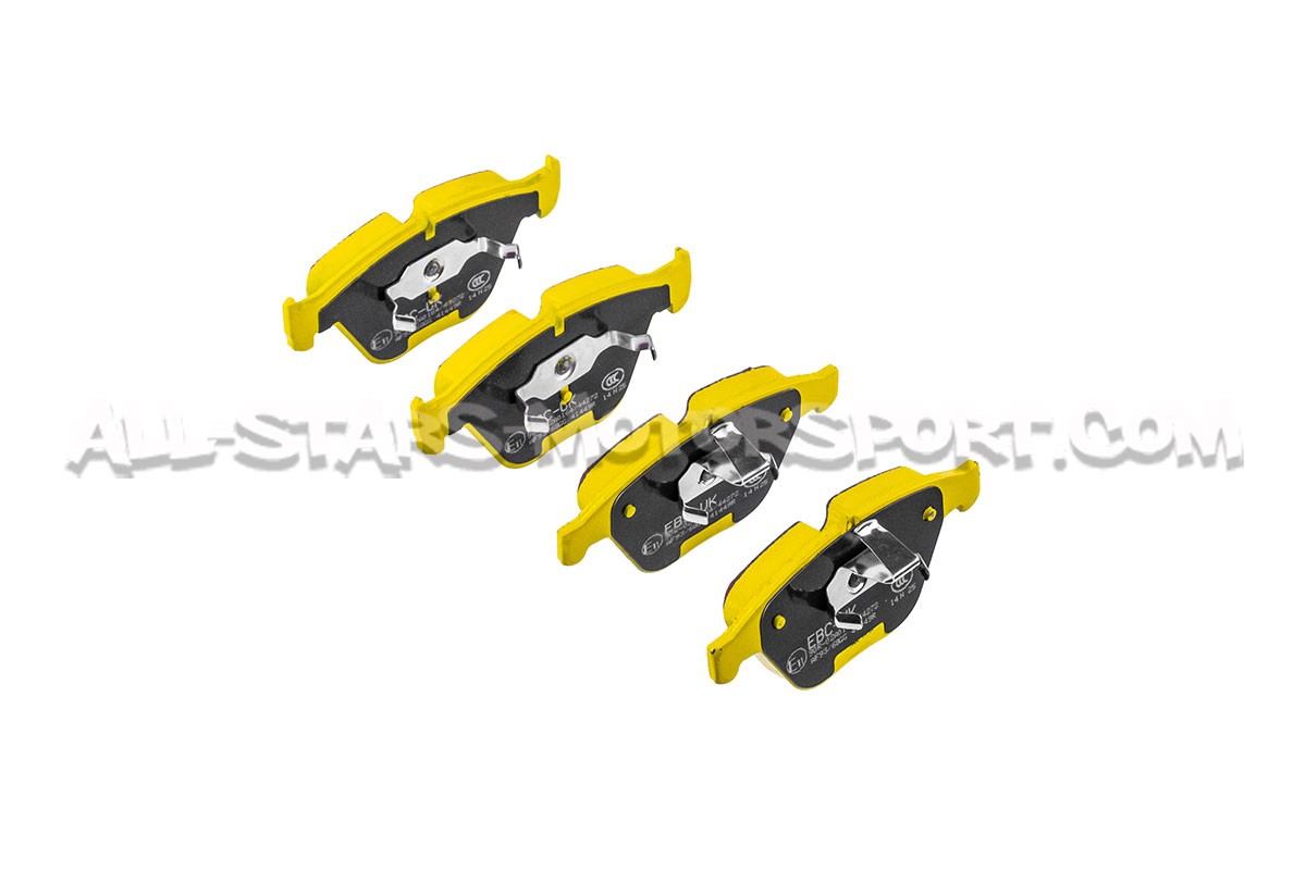Pastillas de freno delanteras EBC Yellow Stuff para BMW M3 E9x y 1M E82 / 135i E82