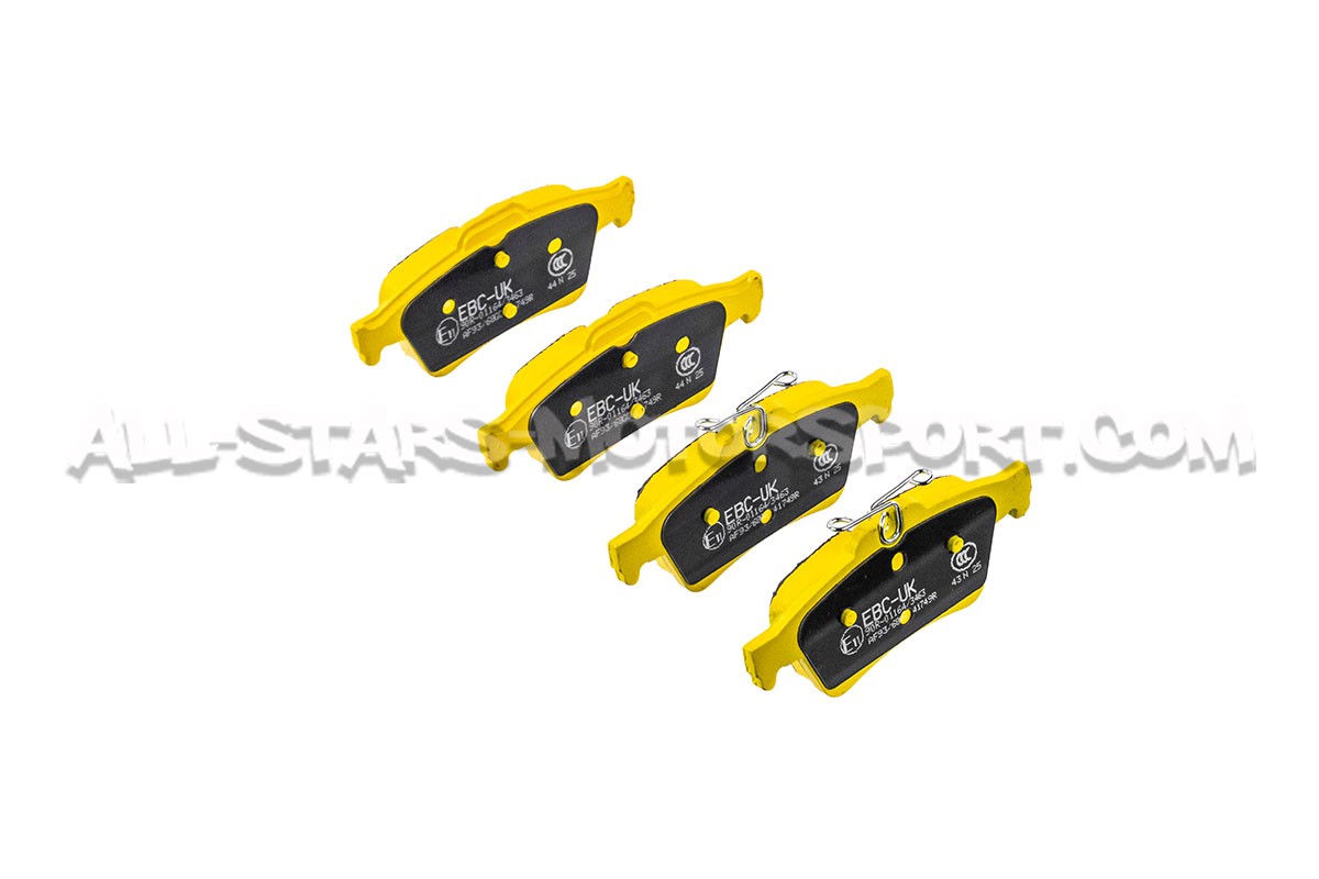 Focus 2 ST / Focus 3 ST / RS and Mazda 3 MPS EBC Yellow Stuff Rear Brake Pads