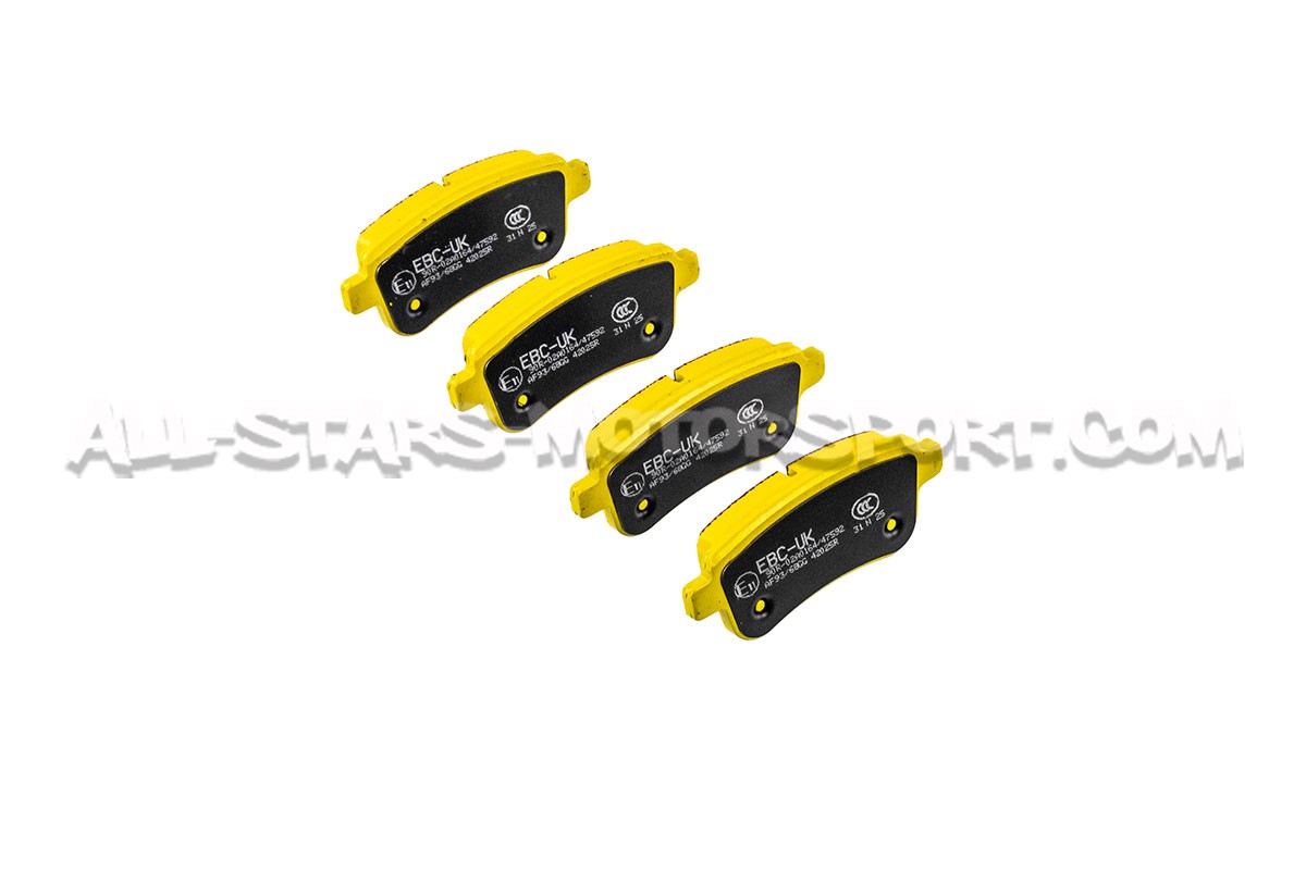 Pastillas de freno traseras EBC Yellow Stuff para Megane 3 RS