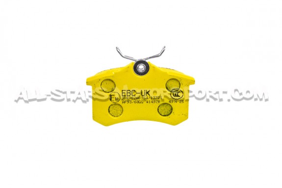 Ibiza Cupra 6L / Fabia 5J VRS / Polo 9N GTI EBC Yellow Stuff Rear B...