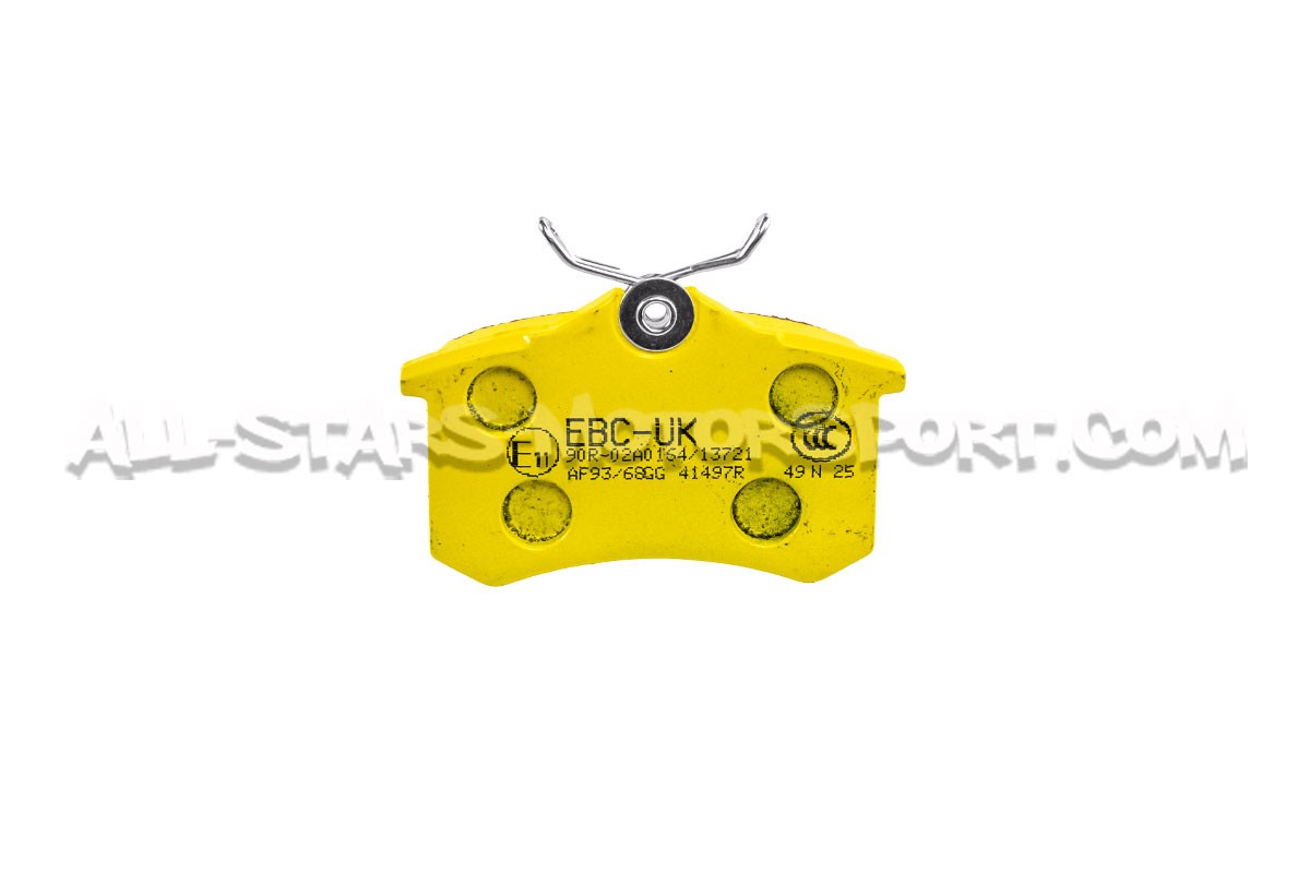 Ibiza Cupra 6L / Fabia 5J VRS / Polo 9N GTI EBC Yellow Stuff Rear B...