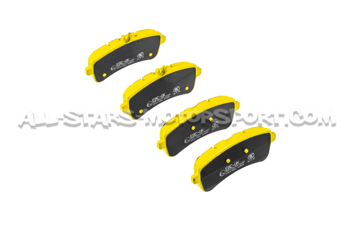 Plaquettes de frein arrieres EBC Yellow Stuff pour Mercedes AMG GT / GTS / GTR / GTC et C63 AMG W205