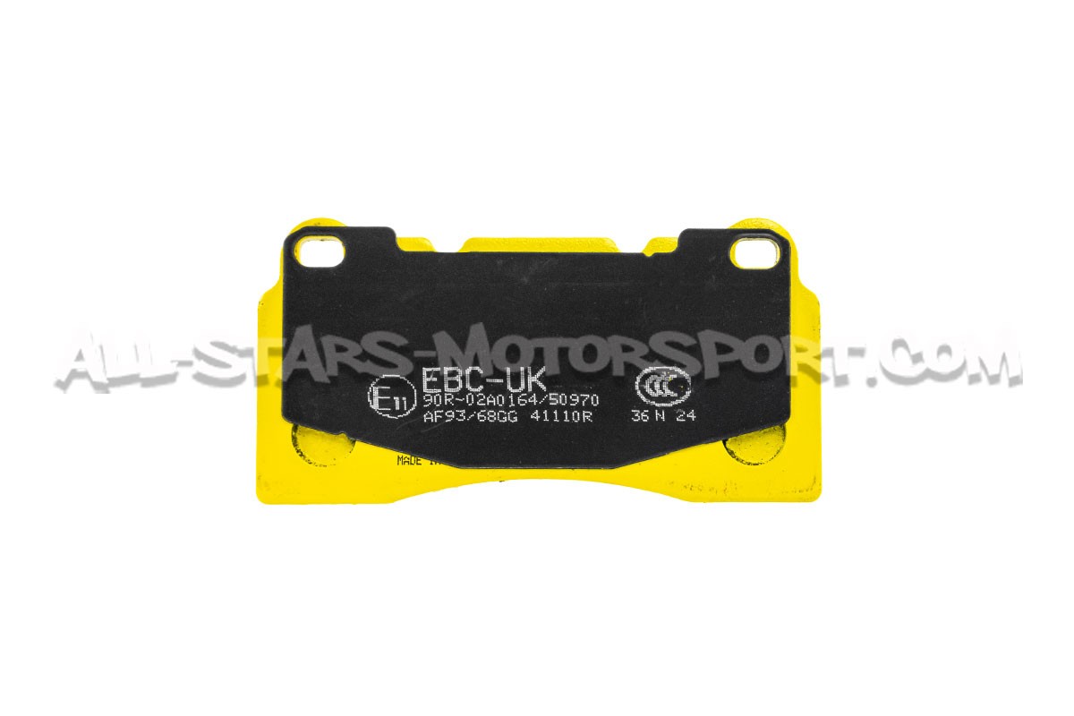Nissan R35 GTR EBC Yellow Stuff Rear Brake Pads