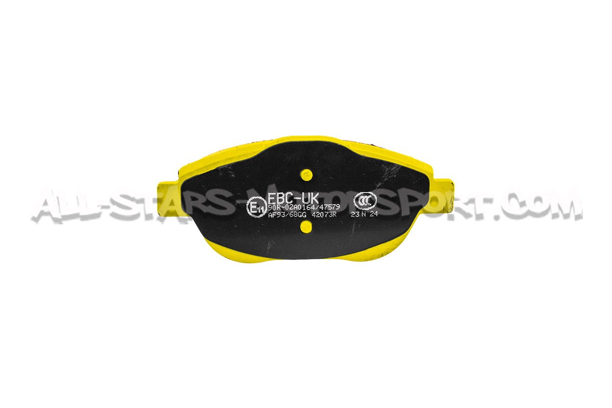 Plaquettes de frein avants EBC Yellow Stuff pour Citroen DS3 1.6 TH...