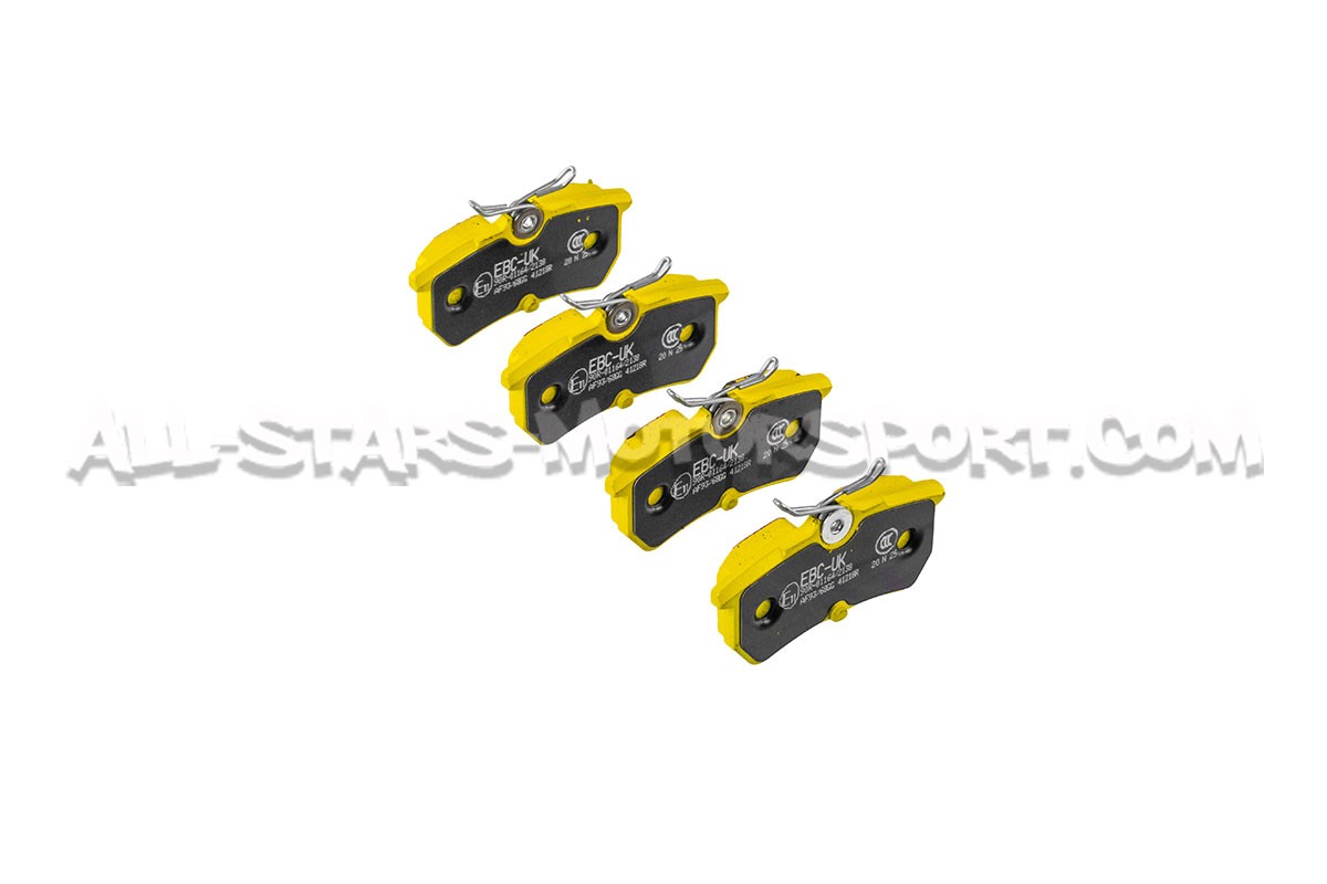 Pastillas de freno traseras EBC Yellow Stuff para Ford Fiesta ST MK7
