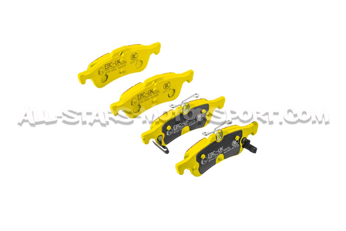 Plaquettes de frein arrieres EBC Yellow Stuff pour Honda Civic Type...