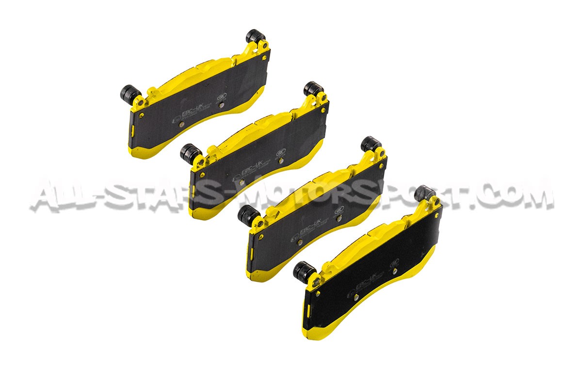 Plaquettes de frein avants EBC Yellow Stuff pour Mercedes AMG GT C190 et C63 AMG W204 / W205