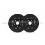 Disques de frein avants flottants EBC Swept Grooved pour Audi RS4 B7