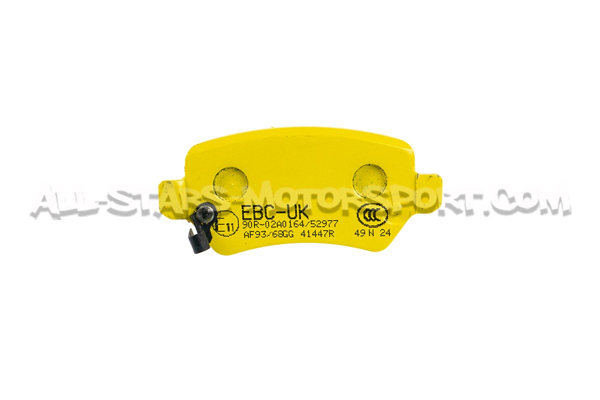 Plaquettes de frein arrieres EBC Yellow Stuff pour Opel Astra H OPC