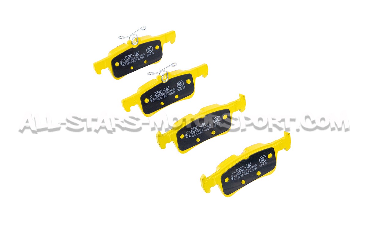 Plaquettes de frein arrieres EBC Yellow Stuff pour Ford Fiesta ST Mk8