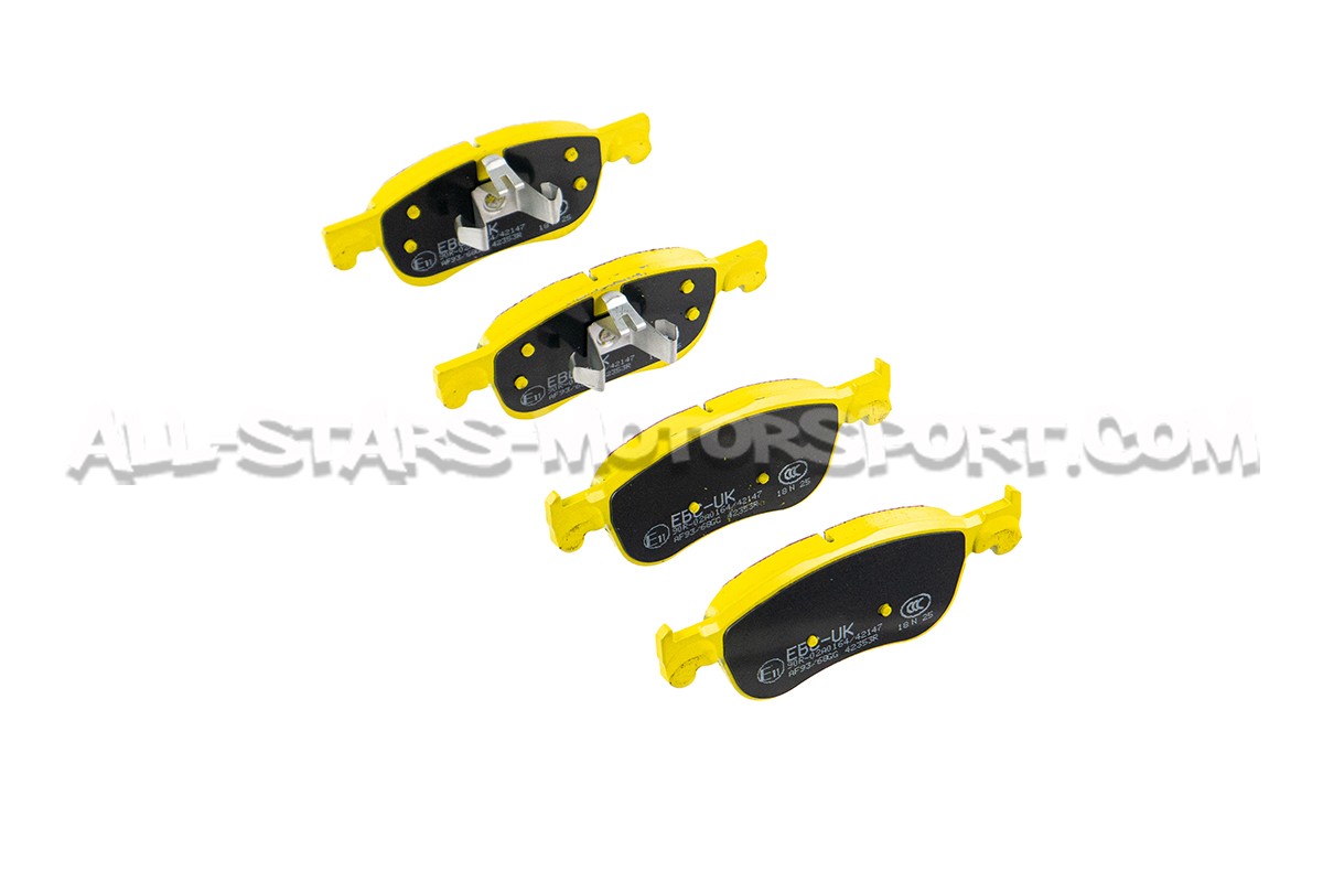 Plaquettes de frein avants EBC Yellow Stuff pour Ford Fiesta ST Mk8