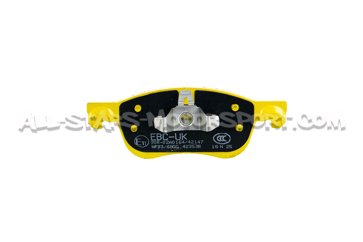Pastillas de freno delanteras EBC Yellow Stuff para Ford Fiesta ST Mk8