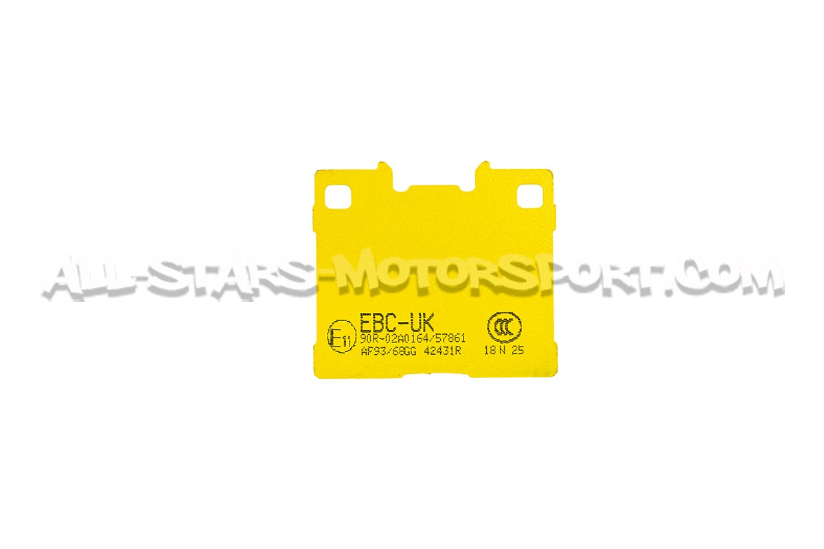 Toyota Yaris GR EBC Yellow Stuff Rear Brake Pads