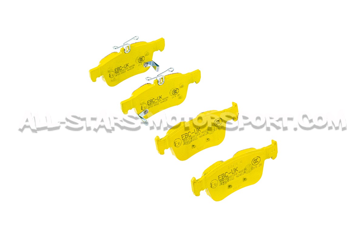 Plaquettes de frein arrieres EBC Yellow Stuff pour Honda Civic Type R FK8 / FL5