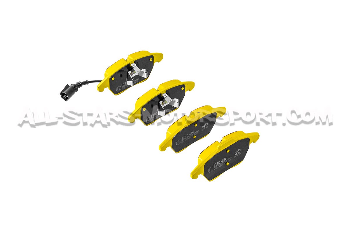 Plaquettes de frein avants EBC Yellow Stuff pour A3 8P / Leon 1P TSI / Golf 5 GTI / Golf 6 GTI / Scirocco / Polo 6R GTI