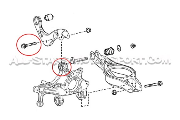Toyota Yaris GR Powerflex Adjustable Rear Camber Bolt Kit