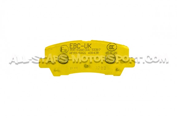 Plaquettes de frein arrieres EBC Yellow Stuff pour Mustang S550 Eco...