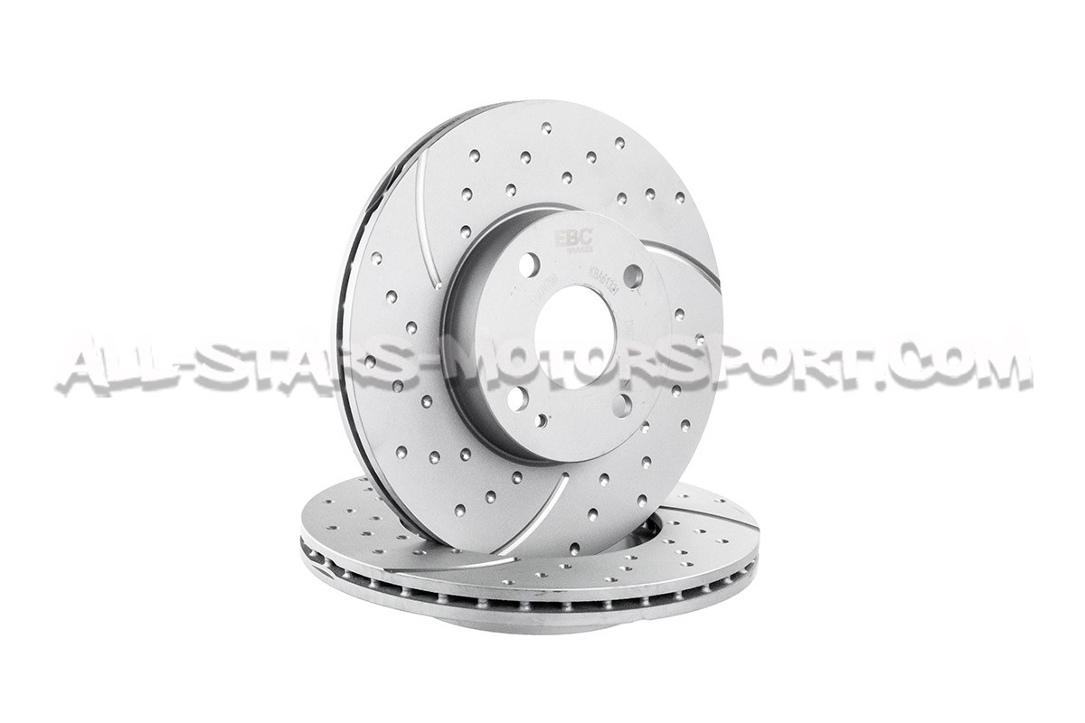 Discos de freno delanteros EBC Turbo Grooved para Mazda MX5 NB / NA...