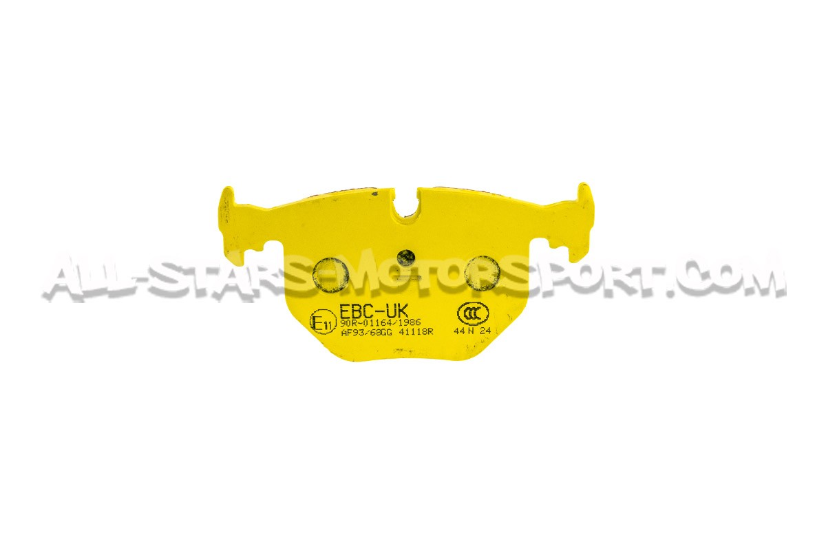 Pastillas de freno traseras EBC Yellow Stuff para BMW M3 E46