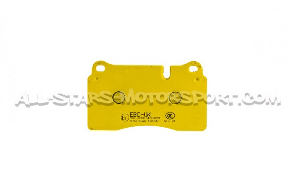 Plaquettes de frein avants EBC Yellow Stuff pour Renault Megane 3 RS