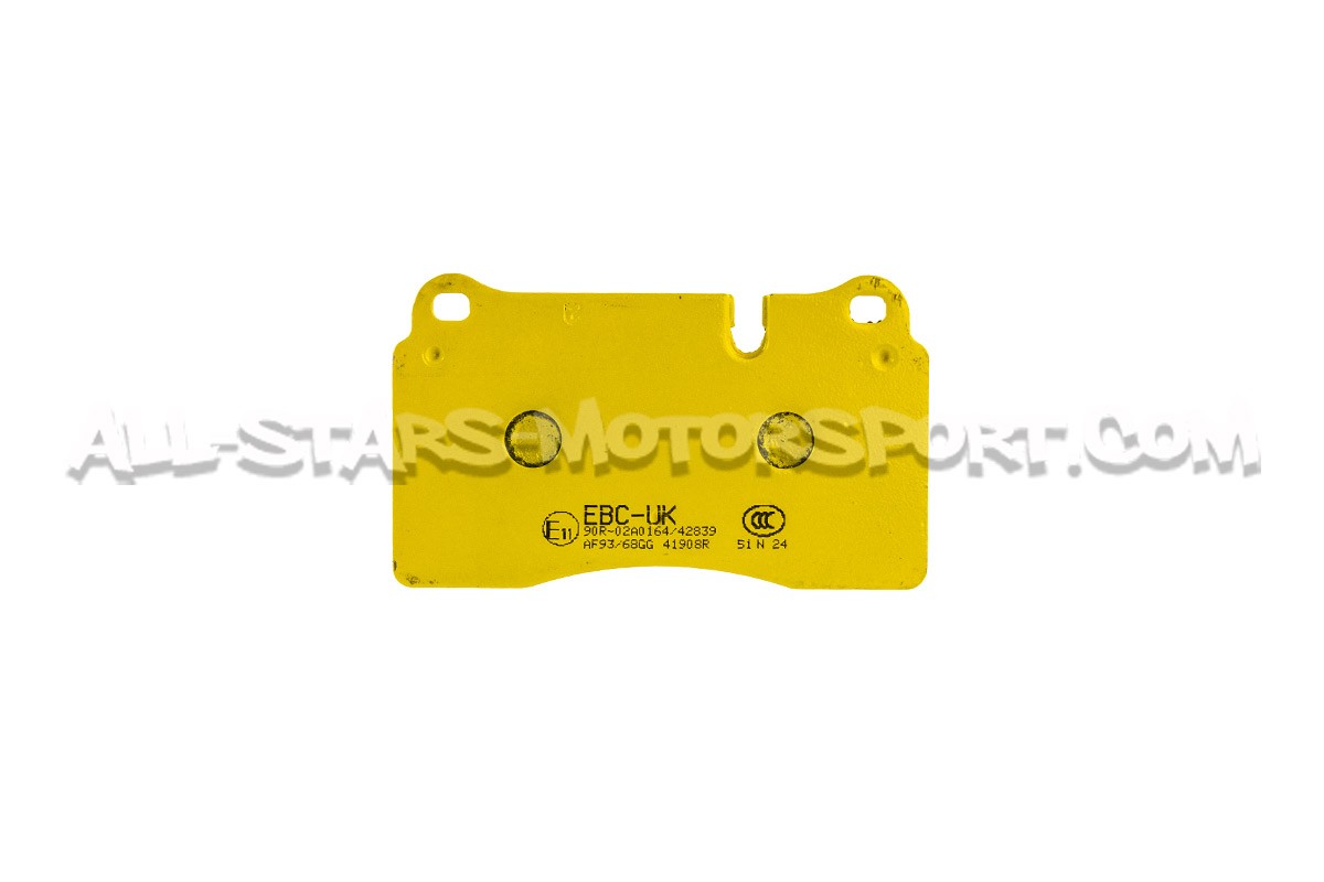 Plaquettes de frein avants EBC Yellow Stuff pour Renault Megane 3 RS