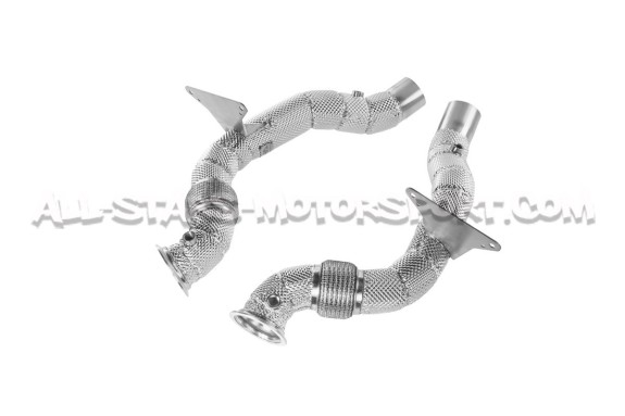 Downpipes descatalizadas Alpha Competition para Ferrari 488