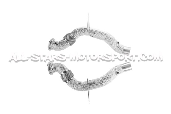 Downpipes descatalizadas Alpha Competition para Ferrari 488
