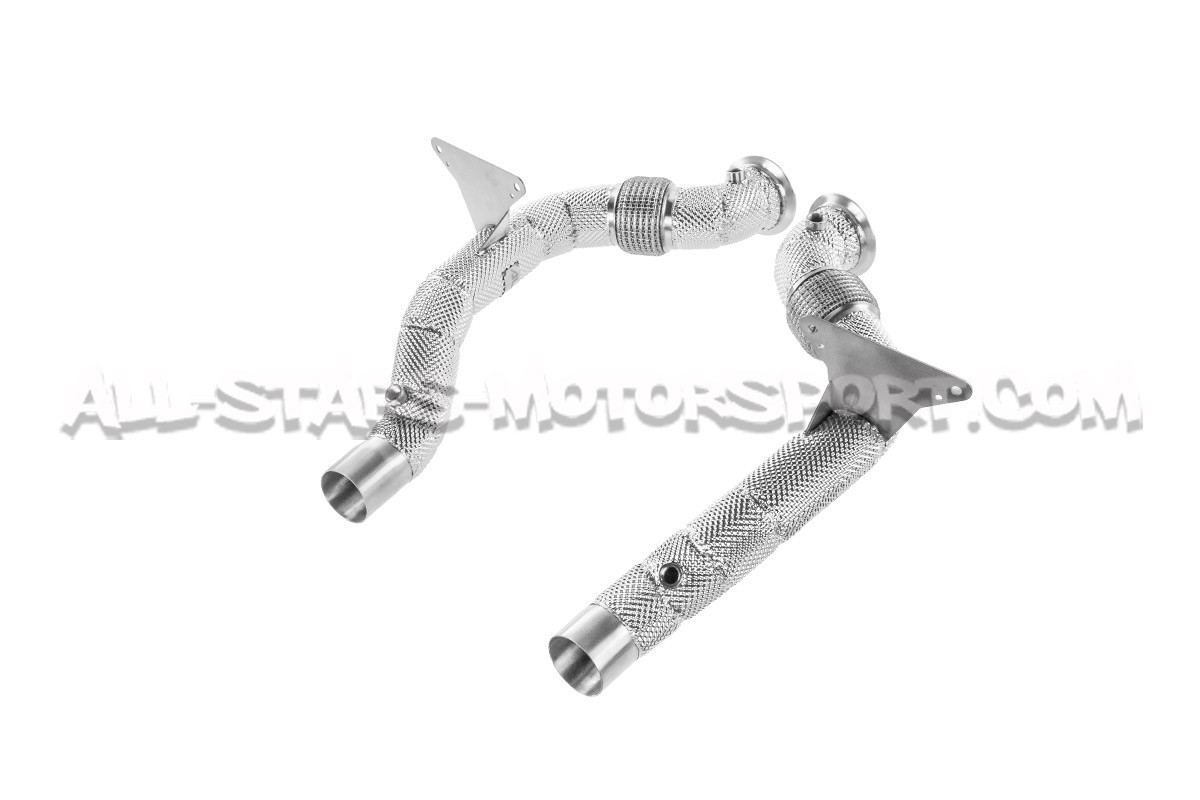 Downpipes descatalizadas Alpha Competition para Ferrari 488