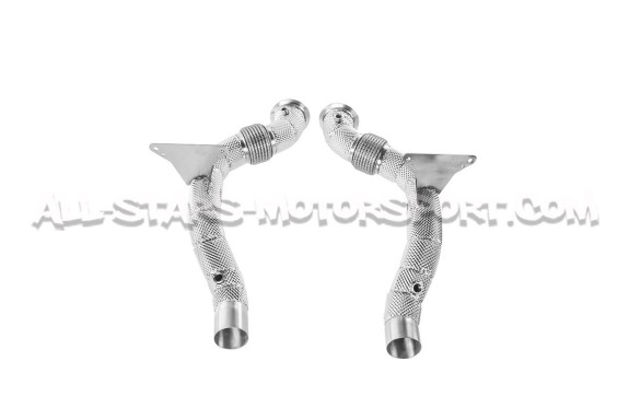 Downpipes descatalizadas Alpha Competition para Ferrari 488