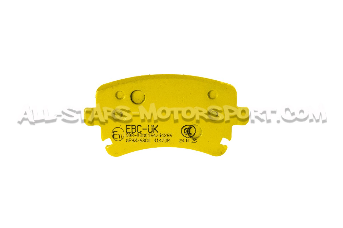 Plaquettes de frein arrieres EBC Yellow Stuff pour Audi RS4 B7 et R...