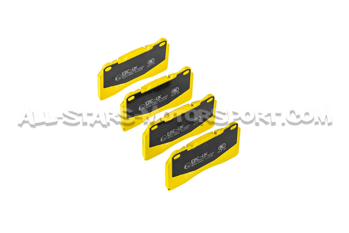 Plaquettes de frein avants EBC Yellow Stuff pour Megane 4 RS et Sub...