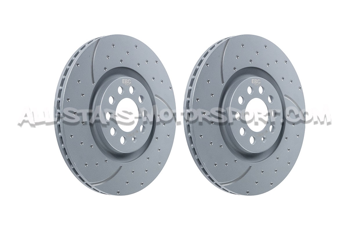 Disques de frein avants EBC Turbo Grooved pour Audi S1 / S3 8L / Ib...