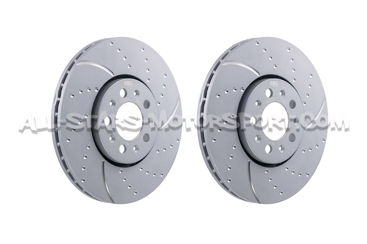 Disques de frein avants EBC Turbo Grooved pour Golf 4 GTI / Polo 6R GTI / Leon 1M / Ibiza 6J Cupra (288mm)