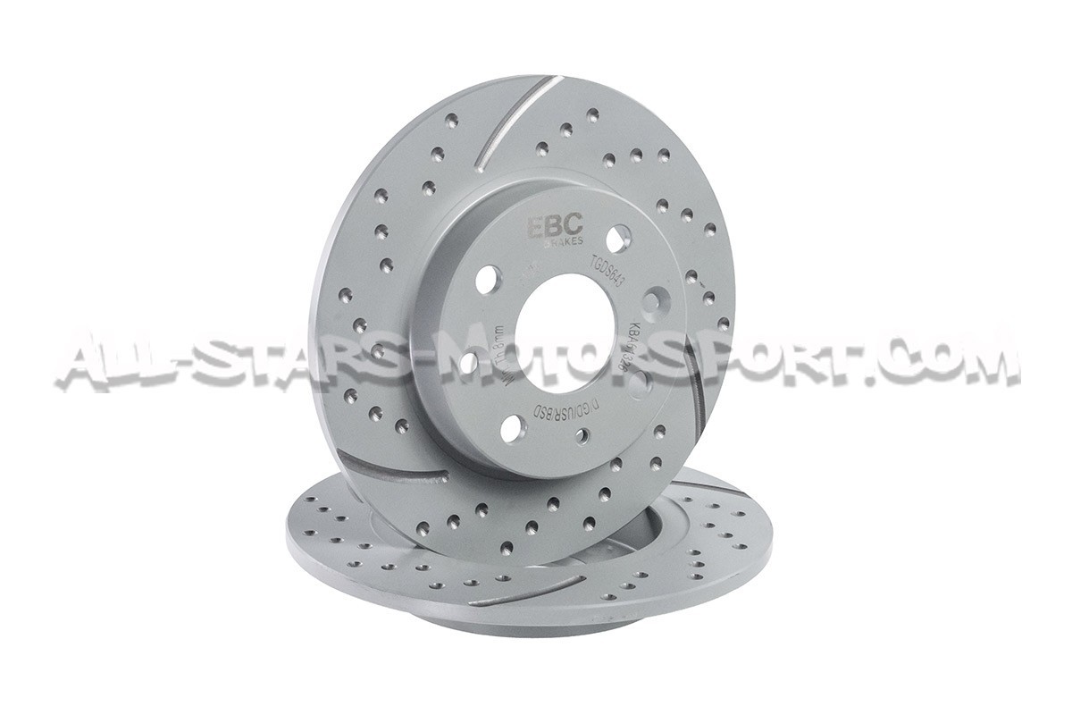 Disques de frein arrières EBC Turbo Grooved pour Mazda MX5 NA 1.6