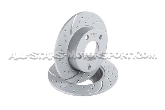Disques de frein arrières EBC Turbo Grooved pour Audi S4 B5