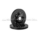 Disques de frein avants flottants EBC Swept Grooved pour Audi RS4 B7