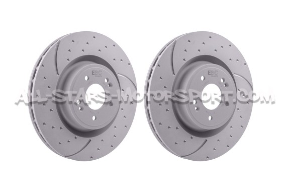 Discos de freno delanteros EBC Turbo Grooved para Kia Stinger GT 3....