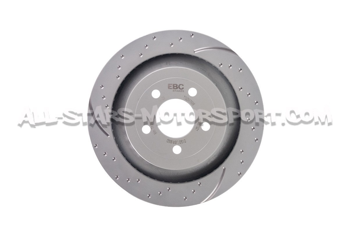 Disques de frein arrières EBC Turbo Grooved pour Ford Mustang S550 ...