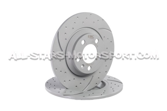 Disques de frein arrières EBC Turbo Grooved pour Polo AW GTI