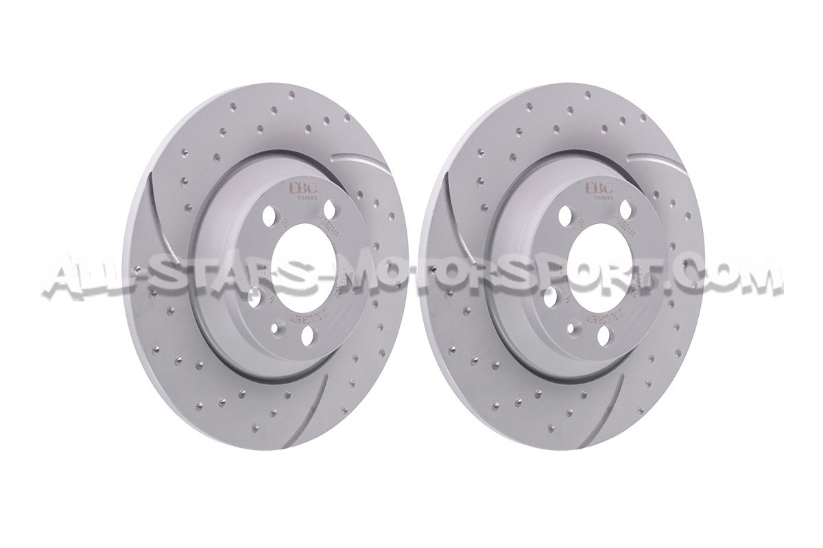 Discos de freno traseros EBC Turbo Grooved para Polo AW GTI