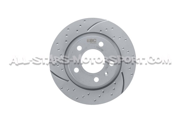 Disques de frein arrières EBC Turbo Grooved pour Opel Corsa D OPC /...