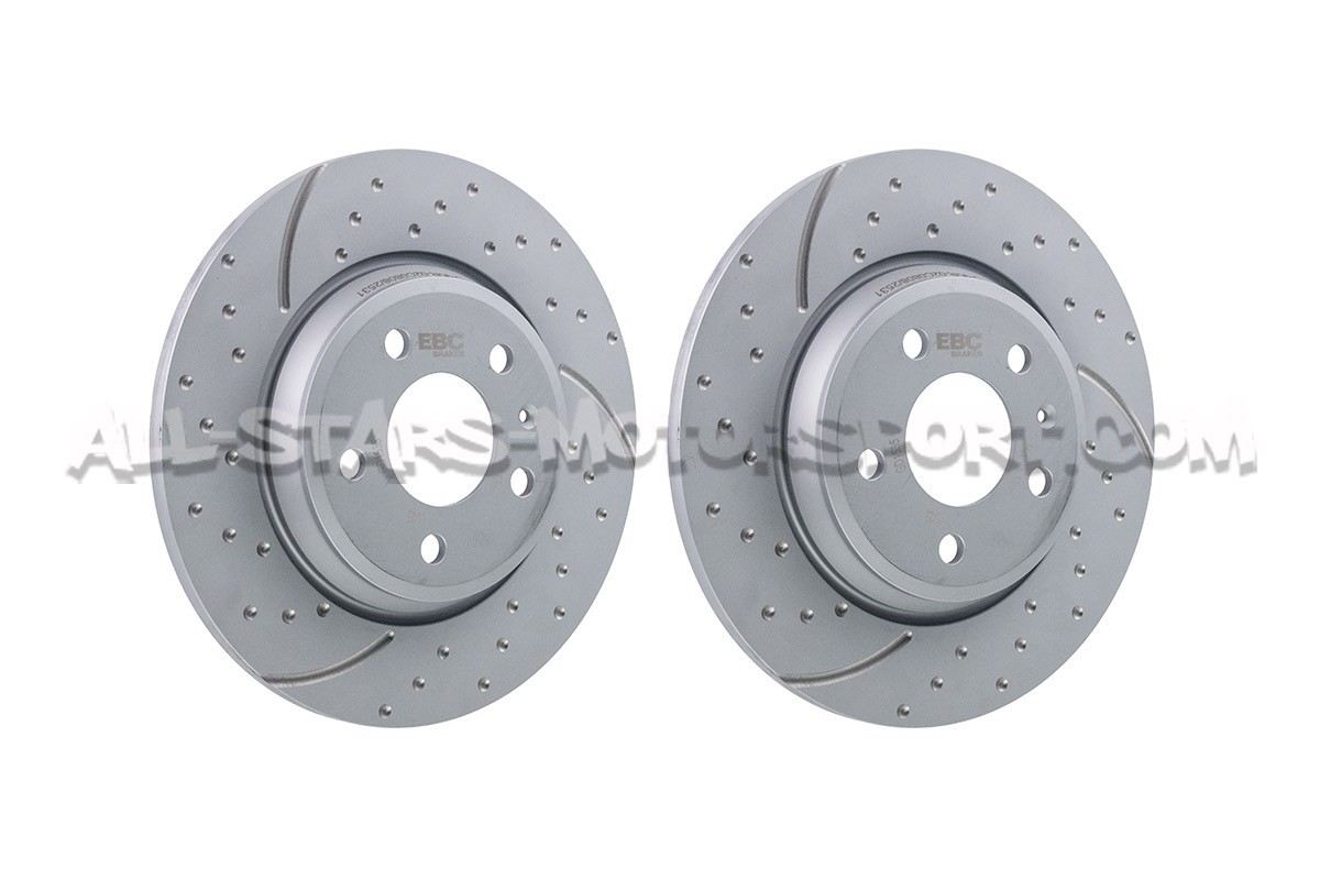 Discos de freno traseros EBC Turbo Grooved para Audi A4 B8 / A5 8T ...