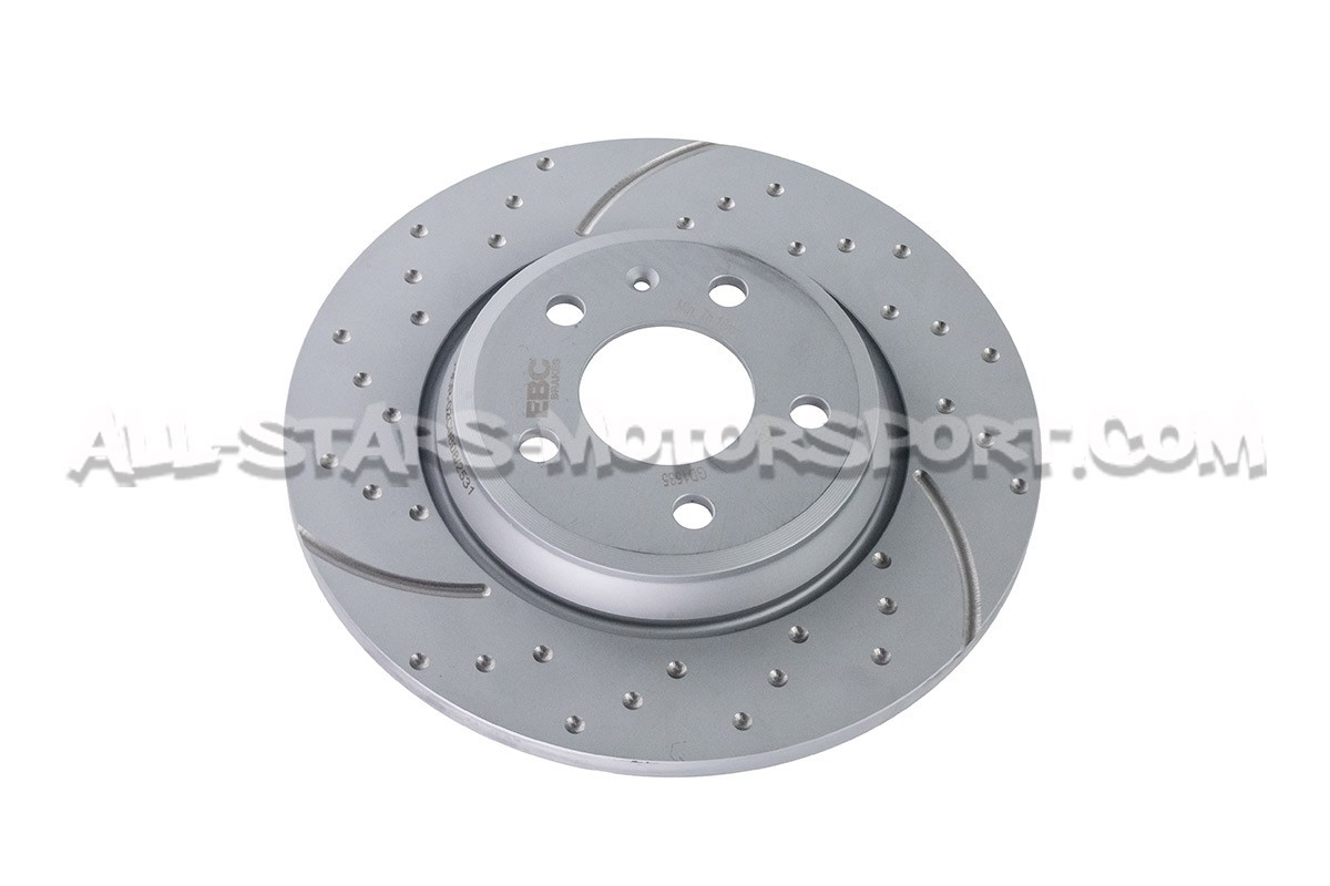 Discos de freno traseros EBC Turbo Grooved para Audi A4 B8 / A5 8T ...