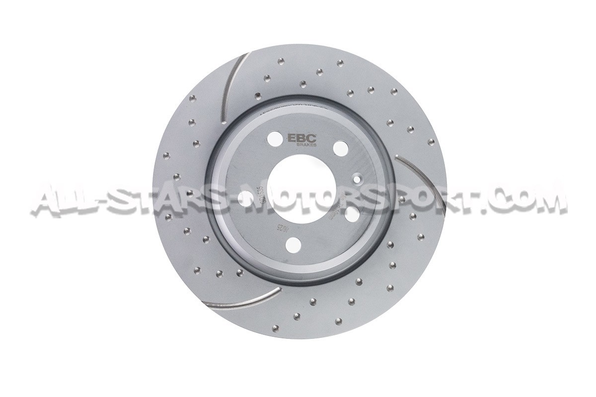 Disques de frein arrières EBC Turbo Grooved pour Audi A4 B8 / A5 8T...