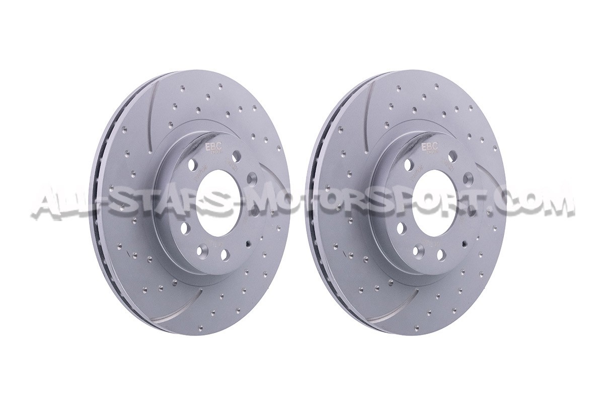Discos de freno delanteros EBC Turbo Grooved para Mazda MX5 NC
