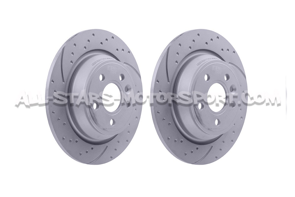 Ford Focus 2 RS EBC Turbo Grooved Rear Brake Discs