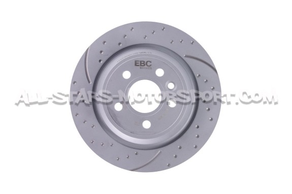 Discos de freno traseros EBC Turbo Grooved para Ford Focus 2 RS