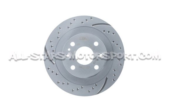 Discos de freno traseros EBC Turbo Grooved para Mazda MX5 NB y NA 1.8