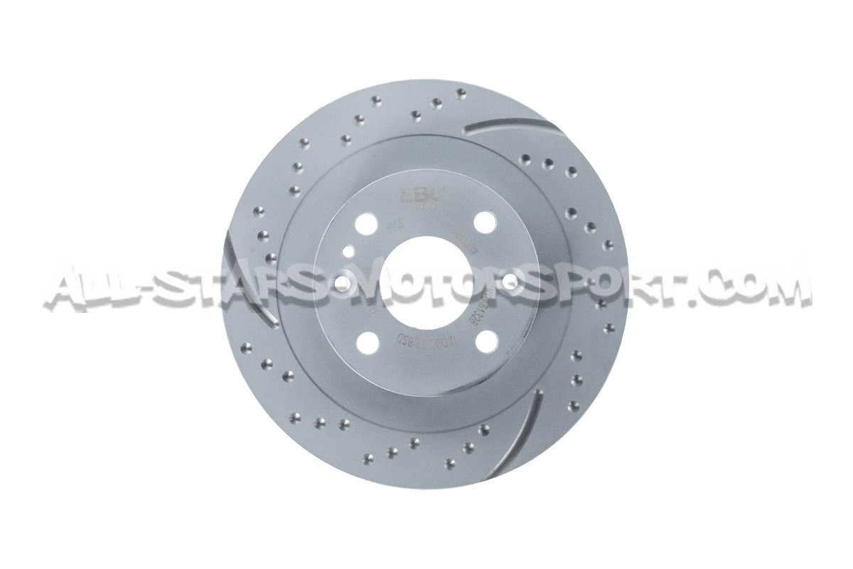 Discos de freno traseros EBC Turbo Grooved para Mazda MX5 NB y NA 1.8