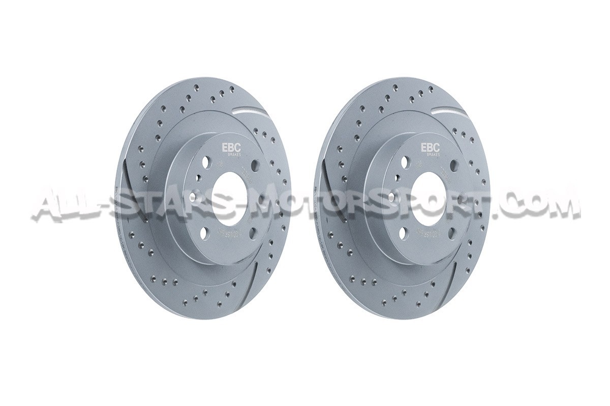 Discos de freno traseros EBC Turbo Grooved para Mazda MX5 NB y NA 1.8